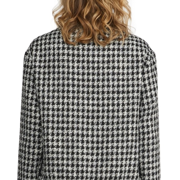 NVLT Tweed Trucker Jacket - Black Combo - Size L - Picture 2 of 7